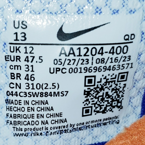 Nike Pole Vault Elite Track & Field Jumping Spikes Men's Size 13 - AA1204-400 - Picture 12 of 12